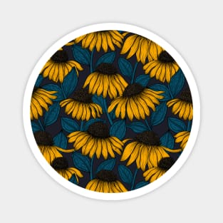 Yellow coneflowers Magnet